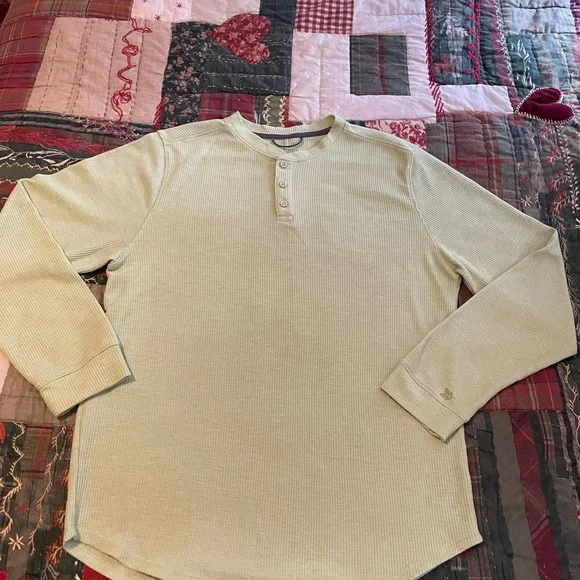 All in Motion Waffle Knit Henley - Light Green - Picture 2 of 4